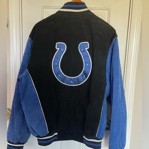 Indianapolis Colts leather varsity style jacket